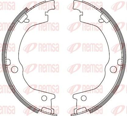 Тормозные колодки (стояночная тормозная система) Remsa. Артикул 4644.00