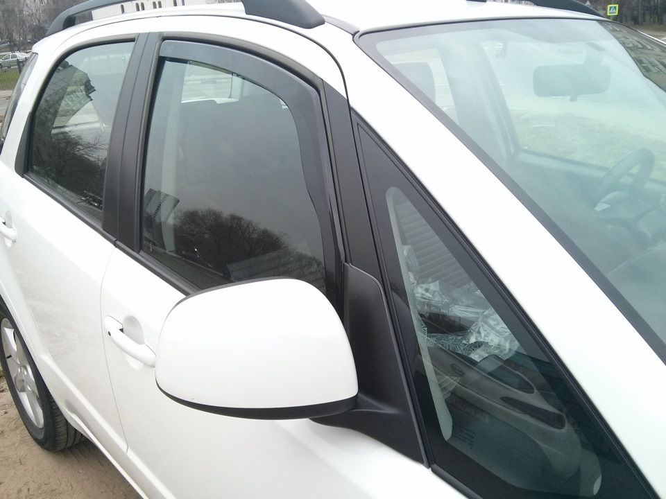 Дефлекторы Heko для окон Fiat Sedici xэтчбек 2005-2014. Артикул 28632