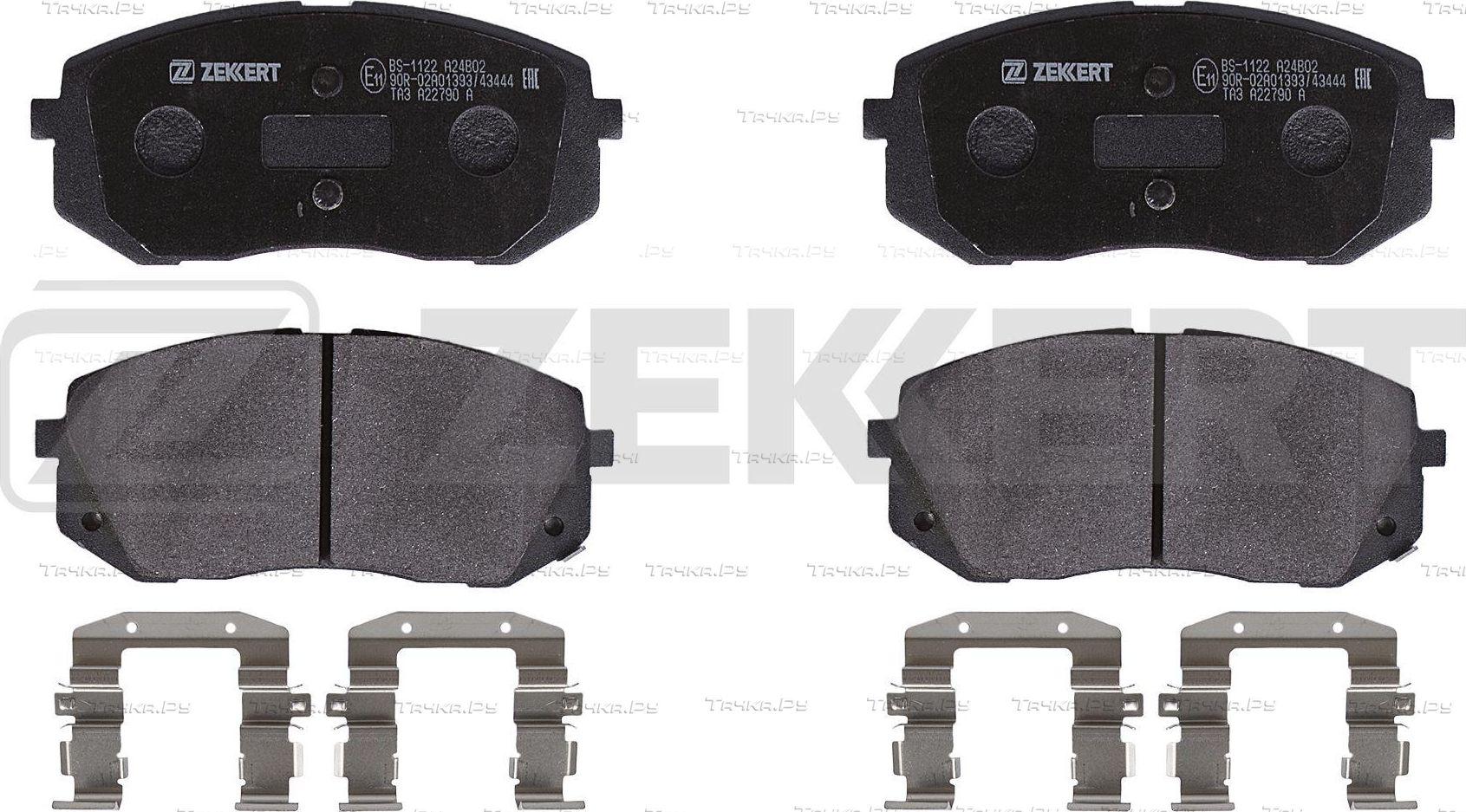Тормозные колодки Zekkert передние для Hyundai ix35 I 2009-2015. Артикул BS-1122