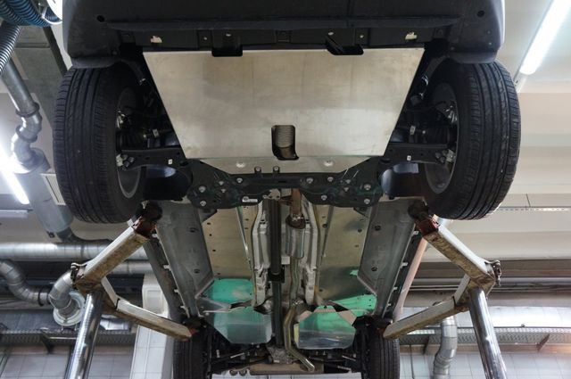 Защита алюминиевая АВС-Дизайн для картера Jeep Renegade 2014-2024. Артикул 04.28ABC