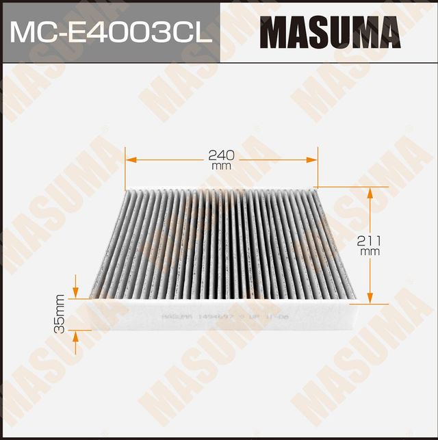 Салонный фильтр Masuma. Артикул MC-E4003CL