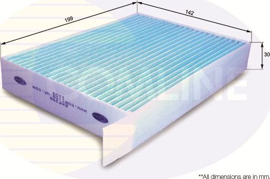 Салонный фильтр Comline для Opel Agila B 2008-2014. Артикул EKF296