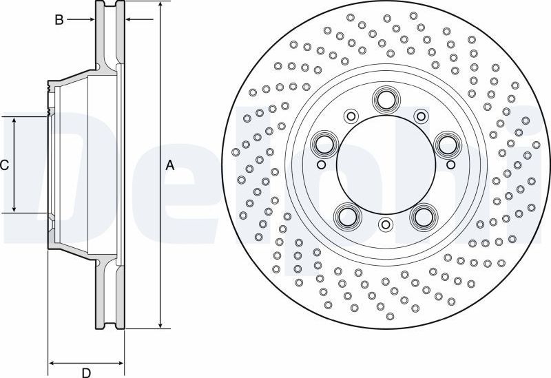 Тормозной диск Delphi. Артикул BG9226C