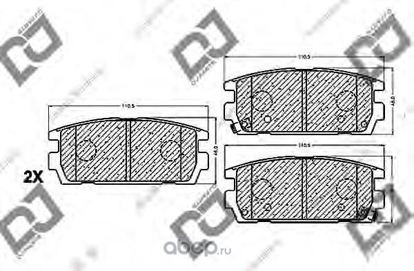 Колодки тормозные (DJ Parts). Артикул BP1131