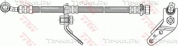 Тормозной шланг TRW. Артикул PHD7071