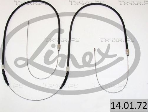 Трос ручника (тросик ручного тормоза) Linex. Артикул 14.01.72