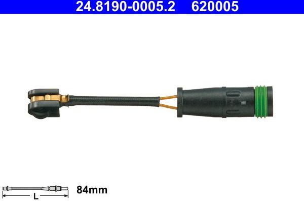 Датчик износа тормозных колодок  ATE. Артикул 24.8190-0005.2