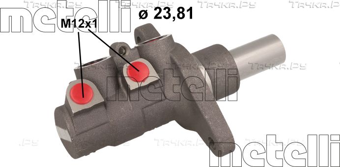 Тормозной цилиндр главный Metelli для Citroen C4 I 2006-2013. Артикул 05-1120