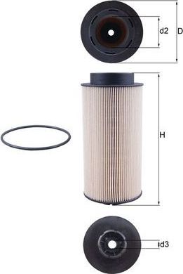 Топливный фильтр Mahle для MAN TGA 2000-2026. Артикул KX 264D