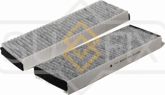 Фильтр салонный угольный (комплект 2 шт.) (Sufix). Артикул SSC1076