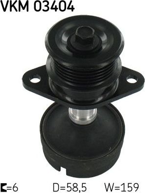 Муфта генератора обгонная SKF для Ford Focus I 1998-2005. Артикул VKM 03404