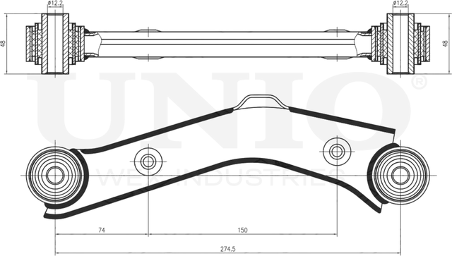 Рычаг подвески (Unio). Артикул SSP-40136