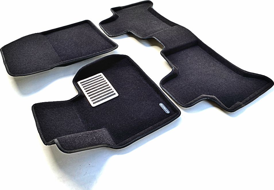 Коврики текстильные Euromat 3D Lux для салона BMW X5 E53 2000-2006. ЧЕРНЫЕ. Артикул EM3D-001211