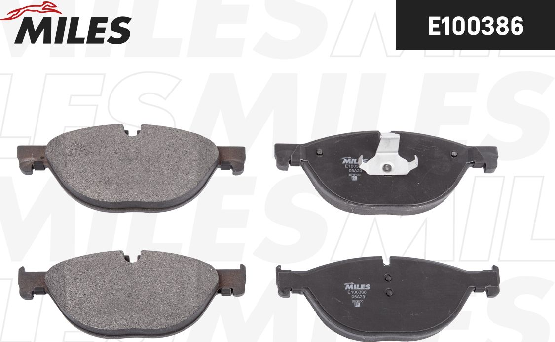 Тормозные колодки Miles (Semi-Metallic). Артикул E100386