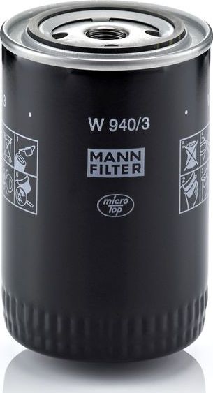 Масляный фильтр Mann-Filter. Артикул W 940/3