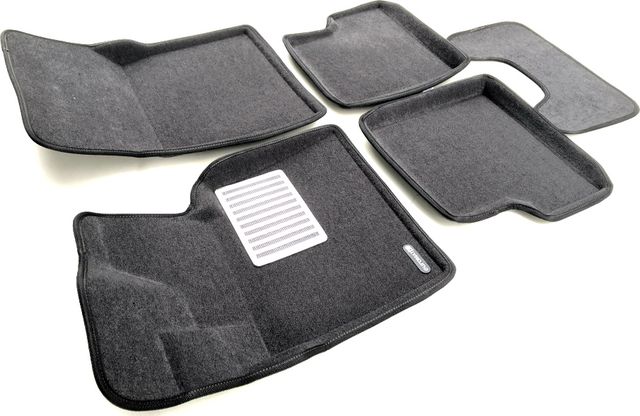 Коврики текстильные Euromat 3D Lux для салона Mercedes-Benz G-Класс W463 рестайлинг 2012-2018 Темно-серые. Артикул EM3D-003512G