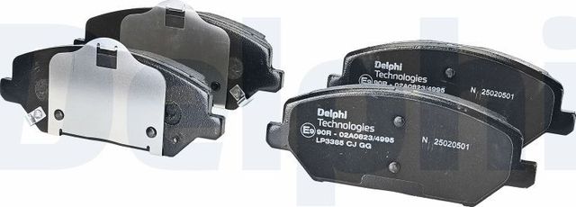 Тормозные колодки Delphi (Low-Metallic) передние для Kia Ceed III 2018-2026. Артикул LP3385