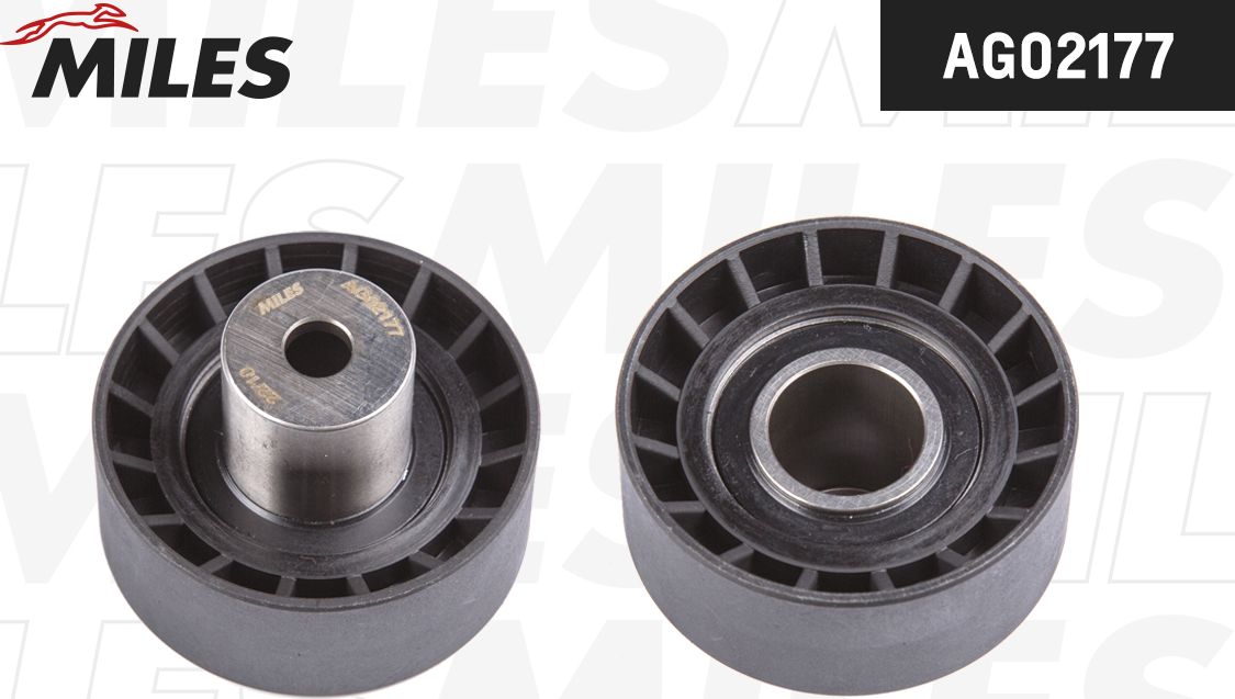Направляющий (ведущий) ролик ремня ГРМ Miles (полимерный материал). Артикул AG02177