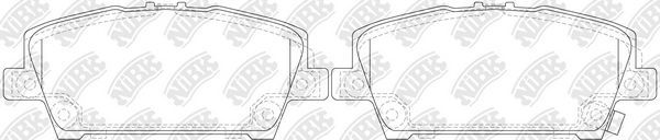 Тормозные колодки NiBK. Артикул PN8866