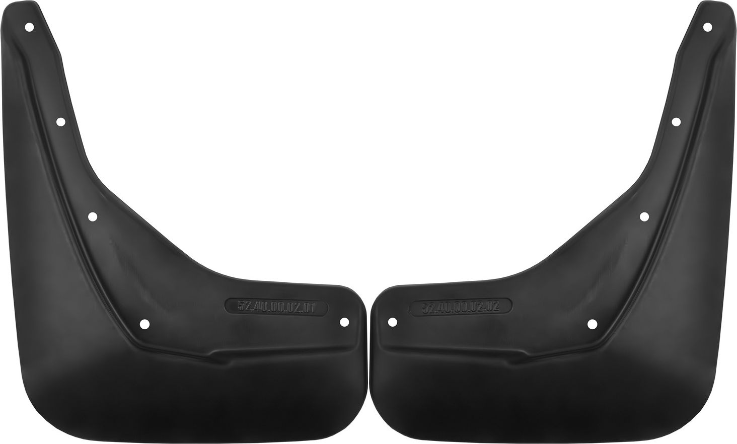 Брызговики Frosch (в пакете) задняя пара для Lada Xray 2016-2026. Артикул NLF.52.40.E13