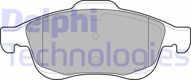Тормозные колодки Delphi (Low-Metallic). Артикул LP2101
