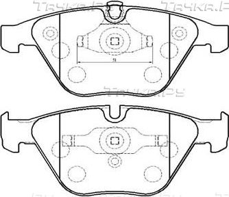 Тормозные колодки HSB. Артикул HP5196