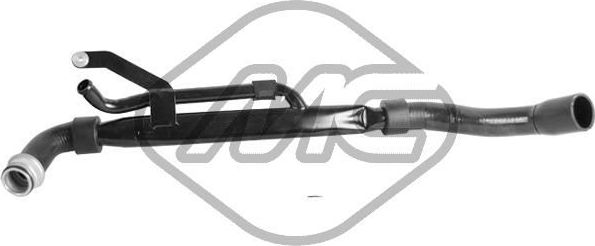 Патрубок радиатора (системы охлаждения) Metalcaucho. Артикул 08574