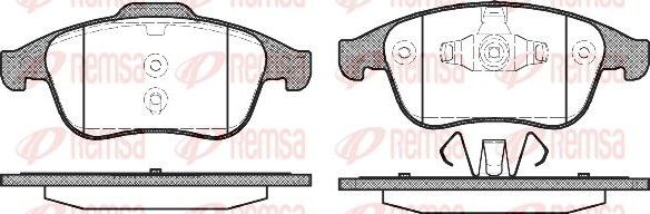 Тормозные колодки Remsa передние для Renault Scenic III 2009-2016. Артикул 1389.00