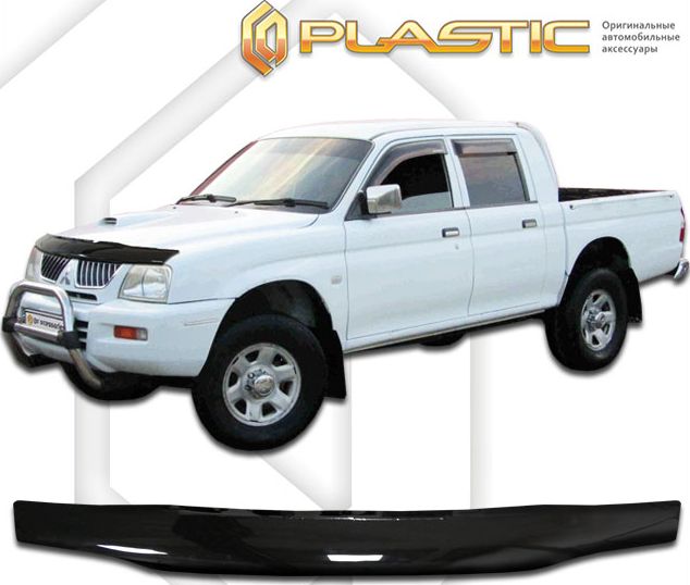 Дефлектор СА Пластик для капота (Classic черный) Mitsubishi L200 2005. Артикул 2010010108380