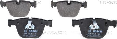 Тормозные колодки Bosch (Low-Metallic) задние для BMW 7 IV (E65/E66) 2001-2008. Артикул 0 986 494 294
