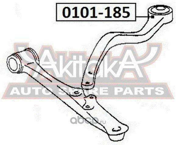 Сайлентблок переднего рычага подвески Asva. Артикул 0101-185