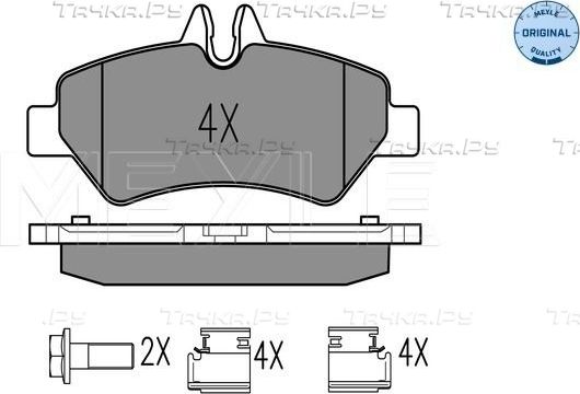Тормозные колодки Meyle Original. Артикул 025 291 9019