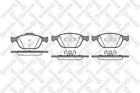 Тормозные колодки Stellox. Артикул 995 000-SX