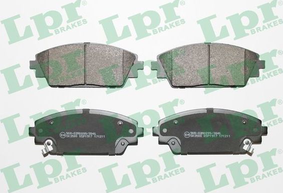 Тормозные колодки LPR. Артикул 05P1917