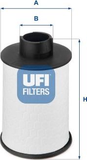 Топливный фильтр UFI для Suzuki Vitara II 2015-2024. Артикул 60.H2O.00
