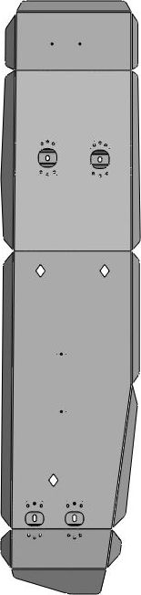 Защита алюминиевая АВС-Дизайн для топливного бака Ford F-150 RAPTOR 2023-2026. Артикул 08.21ABC
