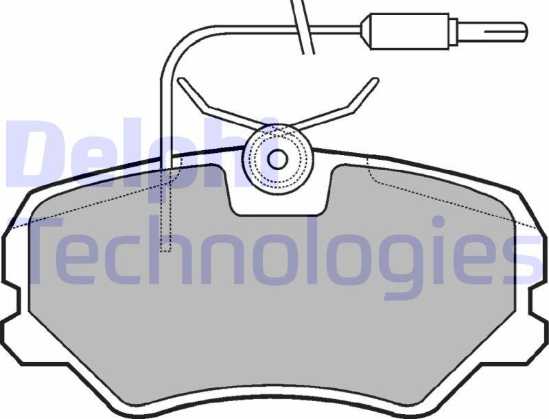 Тормозные колодки Delphi (Low-Metallic). Артикул LP564