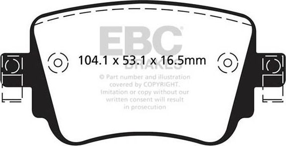 Тормозные колодки EBC Brakes. Артикул DP22201