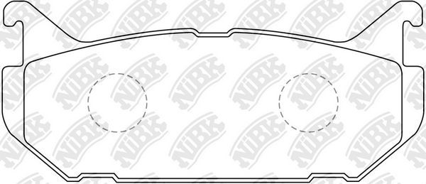 Тормозные колодки NiBK. Артикул PN5238