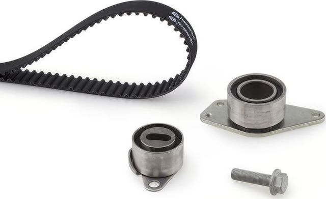 Ремень ГРМ с роликами (комплект) Gates PowerGrip® для Renault Kangoo I 2000-2008. Артикул K055486XS
