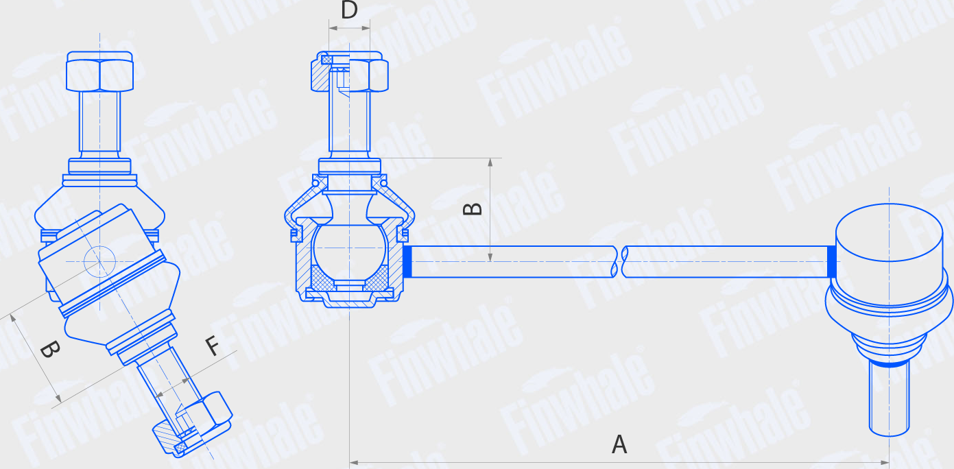 Стойка (тяга) стабилизатора Finwhale. Артикул SL629
