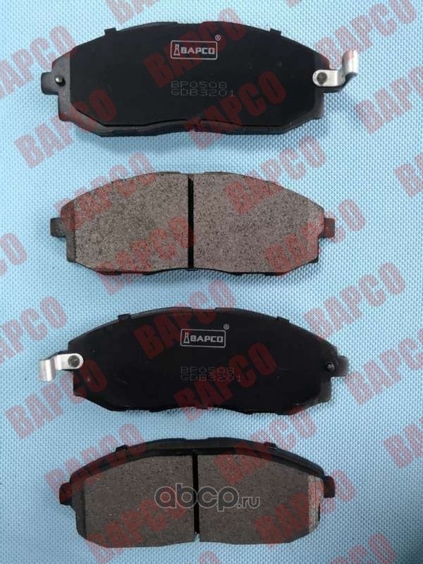 Колодки тормозные дисковые пер. HYUNDAI H-1 / STAREX 97-08, H100 2.5 (Bapco) Bapco. Артикул BP0508