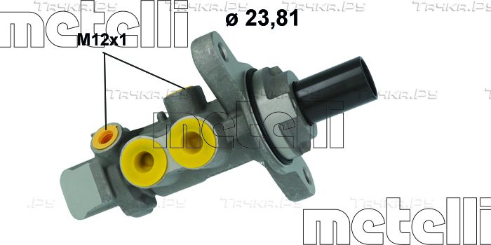 Тормозной цилиндр главный Metelli. Артикул 05-1225