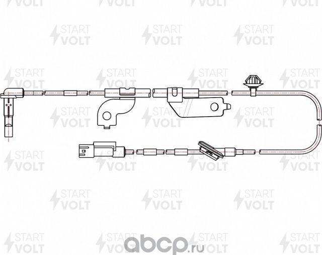 Датчик ABS StartVOLT передний правый для Mitsubishi Outlander III 2012-2026. Артикул VS-ABS 1102