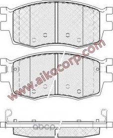 Колодки тормозные передние HYUNDAI Accent, i20, RIO (2006-) (Aiko). Артикул PF0435