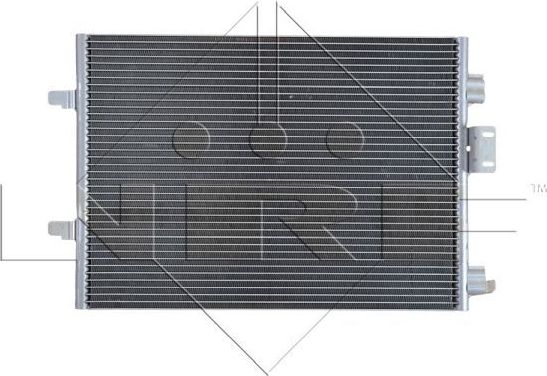 Радиатор кондиционера (конденсатор) NRF (алюминий). Артикул 35544