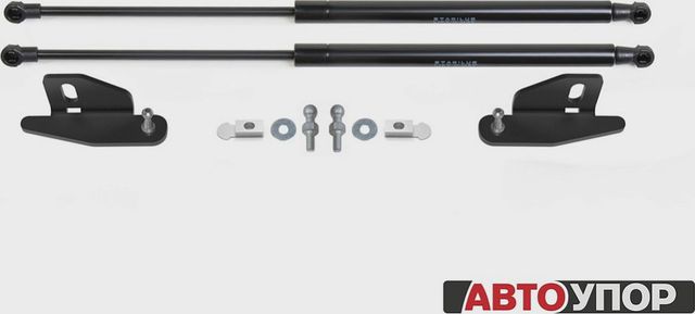 Амортизаторы (упоры) капота АвтоУпор (2 шт.) для Haval M6 2021-2025 Черные. Артикул UHAM6011
