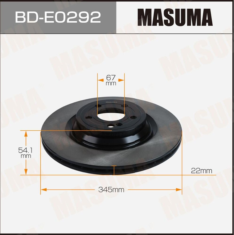 Диск тормозной MASUMA, rear MERCEDES-BENZ GLE (W167) Masuma. Артикул BDE0292