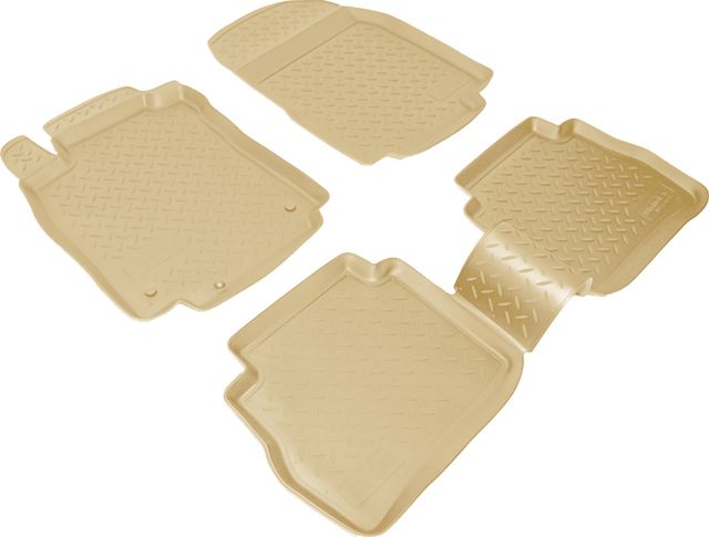 Коврики Норпласт для салона Nissan Tiida C11 2007-2014 БЕЖЕВЫЕ. Артикул NPL-Po-61-75-B