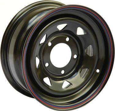 Колёсный диск OFF-ROAD Wheels стальной черный 5x139,7 7xR16 d110 ET0 для УАЗ Буханка 1990-2026. Артикул 1670-53910BL-0